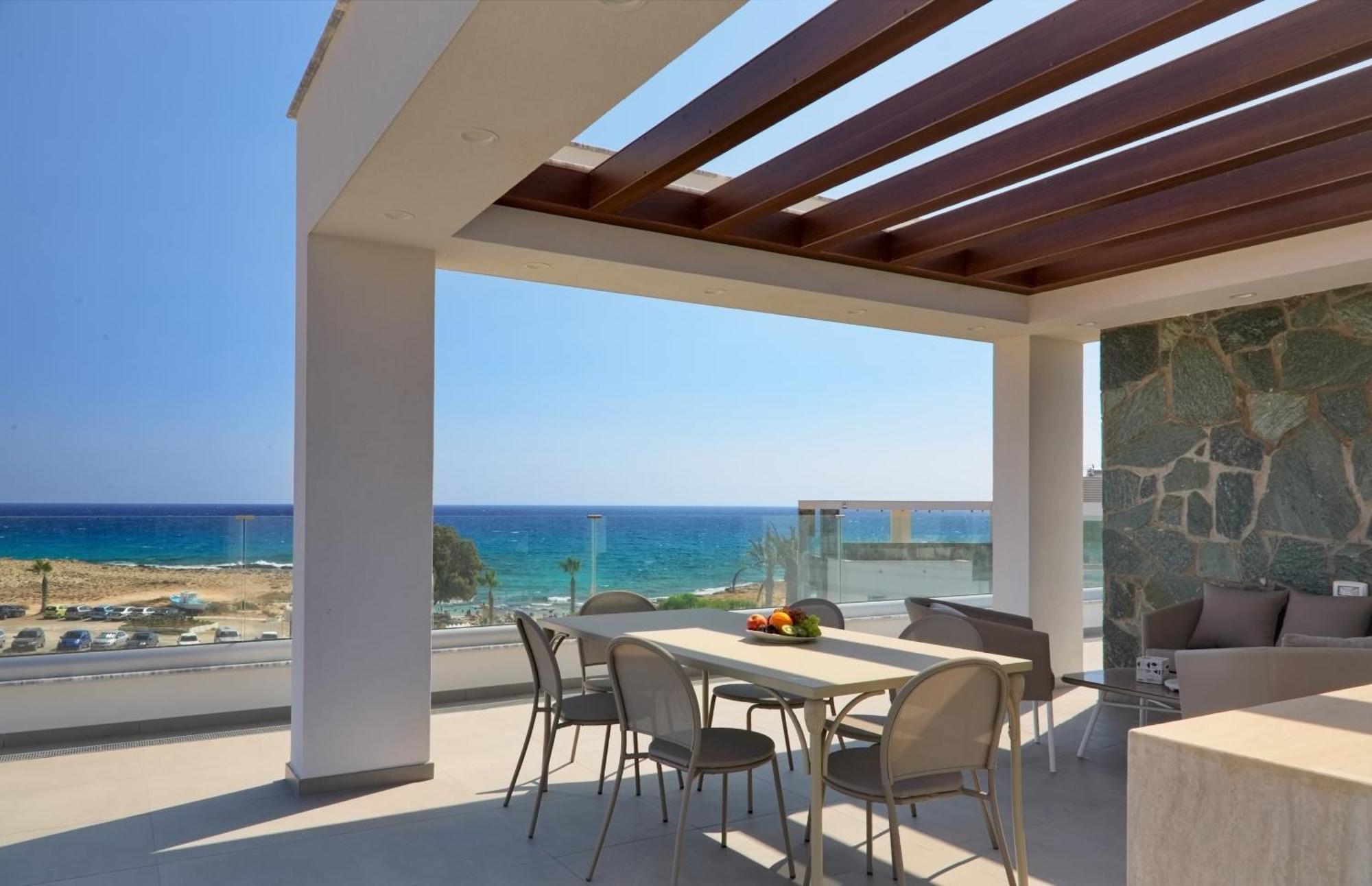 Beachfront Luxury Villa Idania Ayia Napa Bagian luar foto