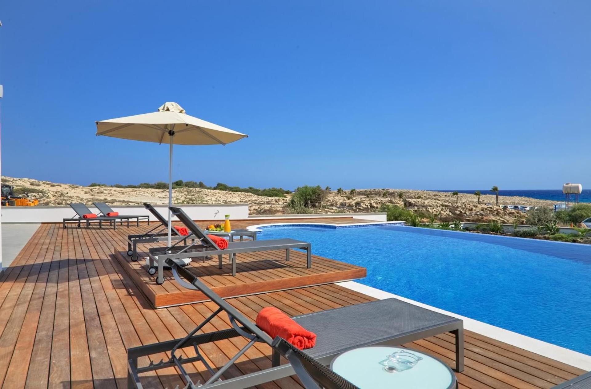 Beachfront Luxury Villa Idania Ayia Napa Bagian luar foto