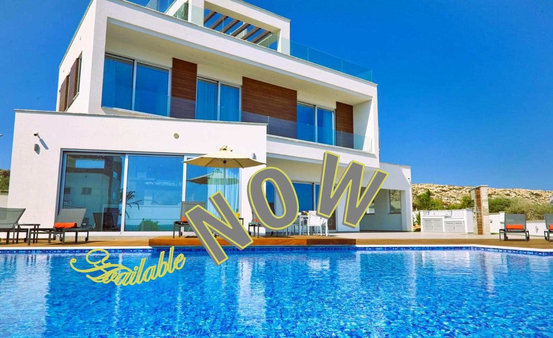 Beachfront Luxury Villa Idania Ayia Napa Bagian luar foto